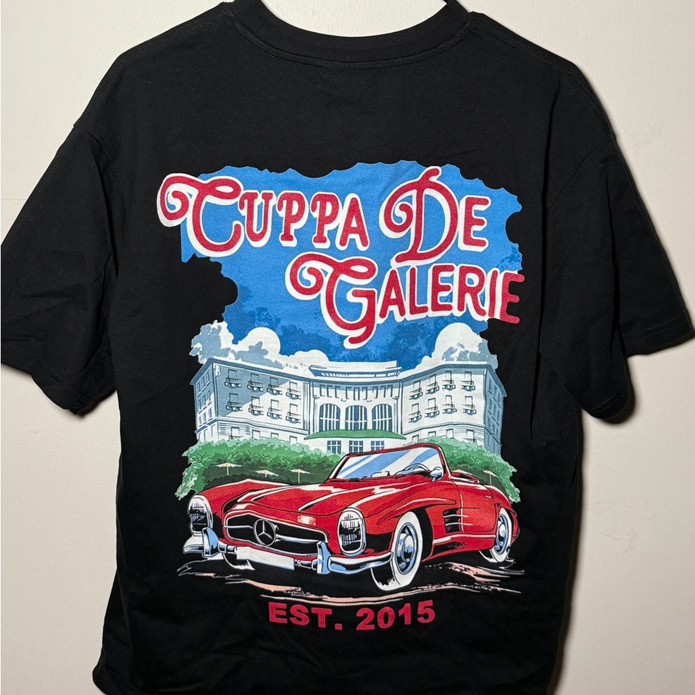 cuppa coffee shop graphic t-shirt